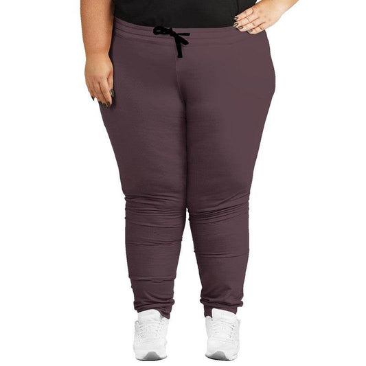 Medium-Dark Neutral Pink Joggers PLUS (PI-NE-MD) - Woman Front PLUS