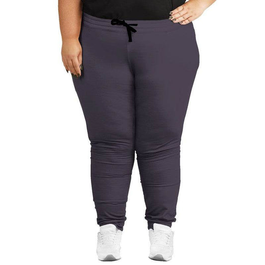 Medium-Dark Neutral Purple Joggers PLUS (MPU2-NE-MD) - Woman Front PLUS
