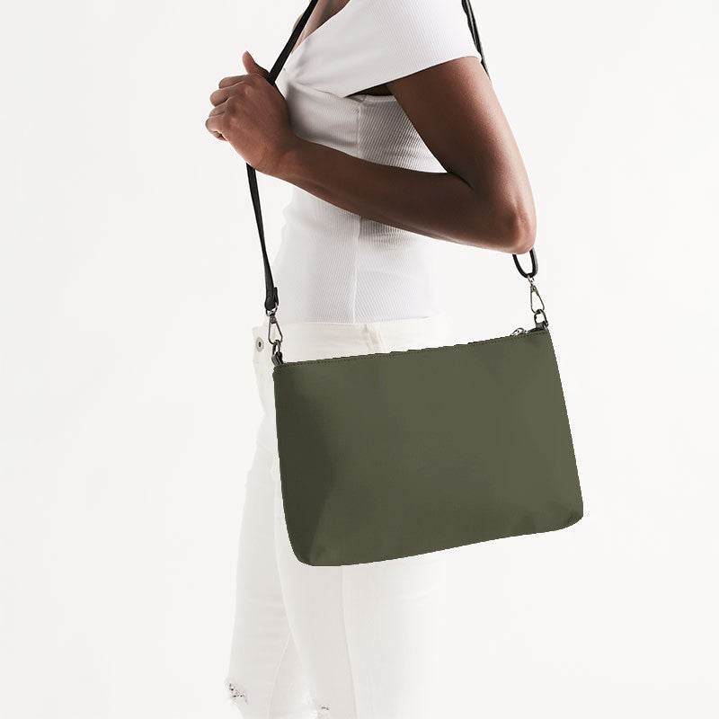 Medium-Dark Neutral Yellow Zip Pouch (LY2-NE-MD) - Side CloseUp