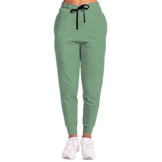 Medium-Light Fully-Muted Green Joggers (G-FM-ML) - Woman Front