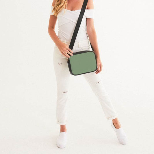 Medium-Light Fully-Muted Lime Crossbody Bag (GL2-FM-ML) - Woman Front