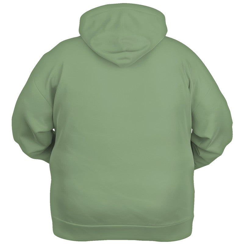Medium-Light Fully-Muted Lime Hoodie PLUS (GL2-FM-ML) - Ghost Back PLUS