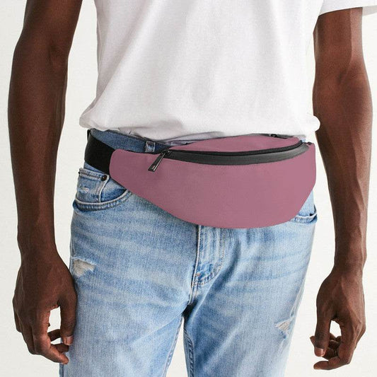 Medium-Light Fully-Muted Pink Belt Bag (PI-FM-ML) - Man Front CloseUp