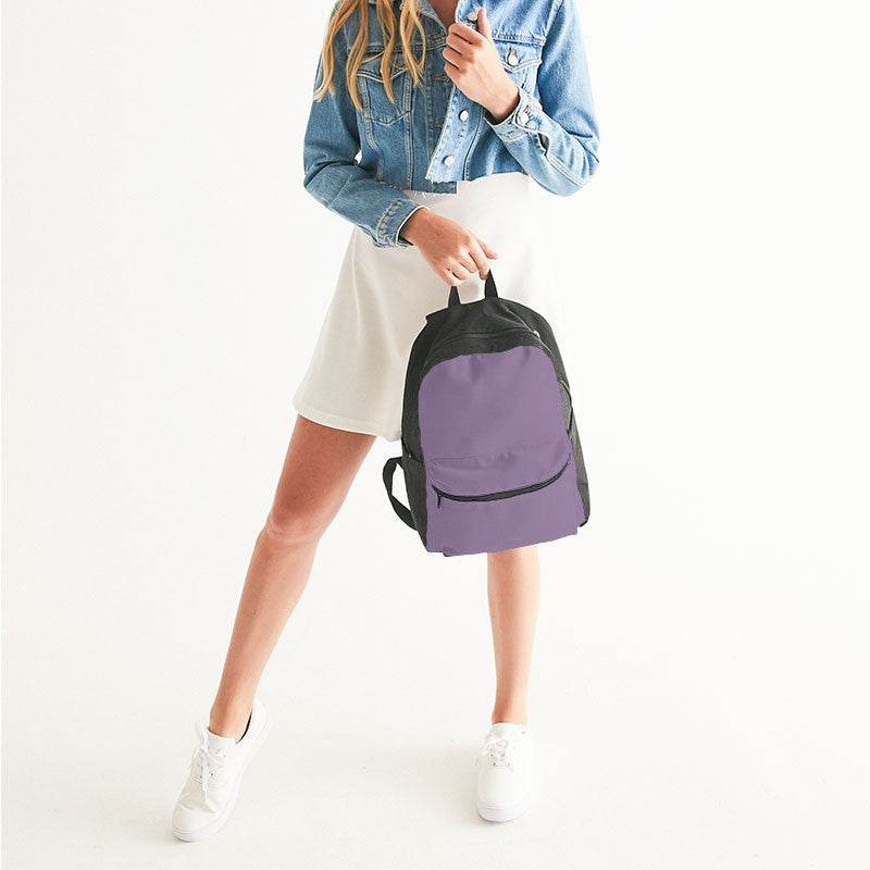 Medium-Light Fully-Muted Purple Canvas Backpack (MPU2-FM-ML) - Woman