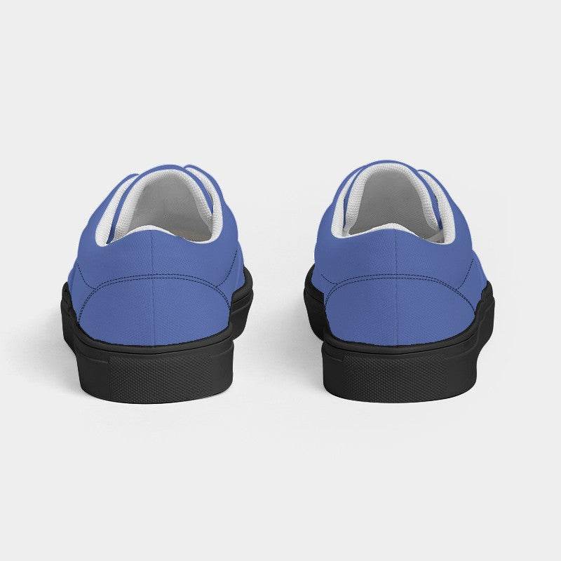 Medium-Light Medium Indigo Women's Canvas Sneakers (I-ME-ML) - Back