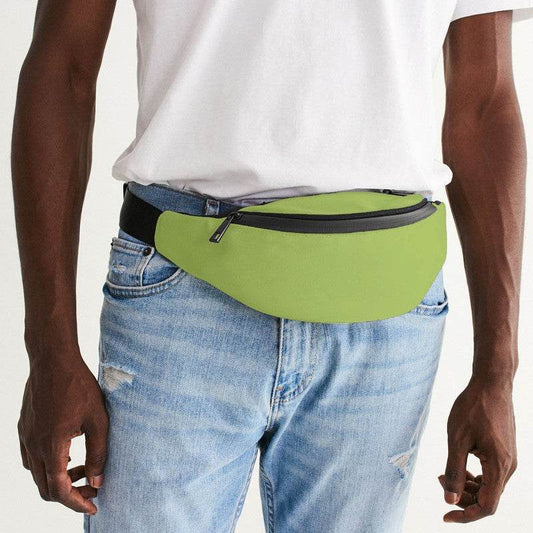 Medium-Light Medium Lime Belt Bag (L-ME-ML) - Man Front CloseUp