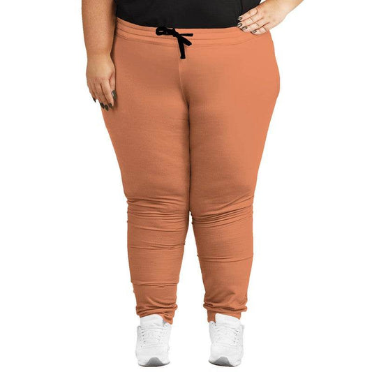 Medium-Light Medium Orange Joggers PLUS (OR2-ME-ML) - Woman Front PLUS