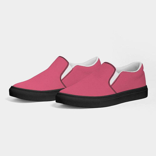 Medium-Light Medium Pink Women's Slip-On Canvas Sneakers (RPI3-ME-ML) - Side 3