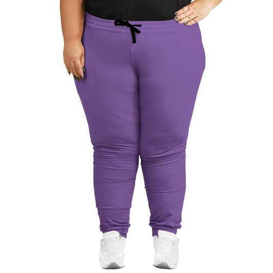 Medium-Light Medium Purple Joggers PLUS (MPU3-ME-ML) - Woman Front PLUS
