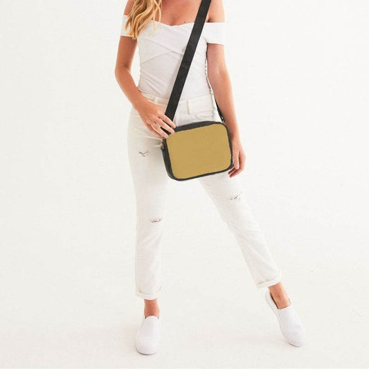 Medium-Light Medium Yellow Crossbody Bag (YO1-ME-ML) - Woman Front