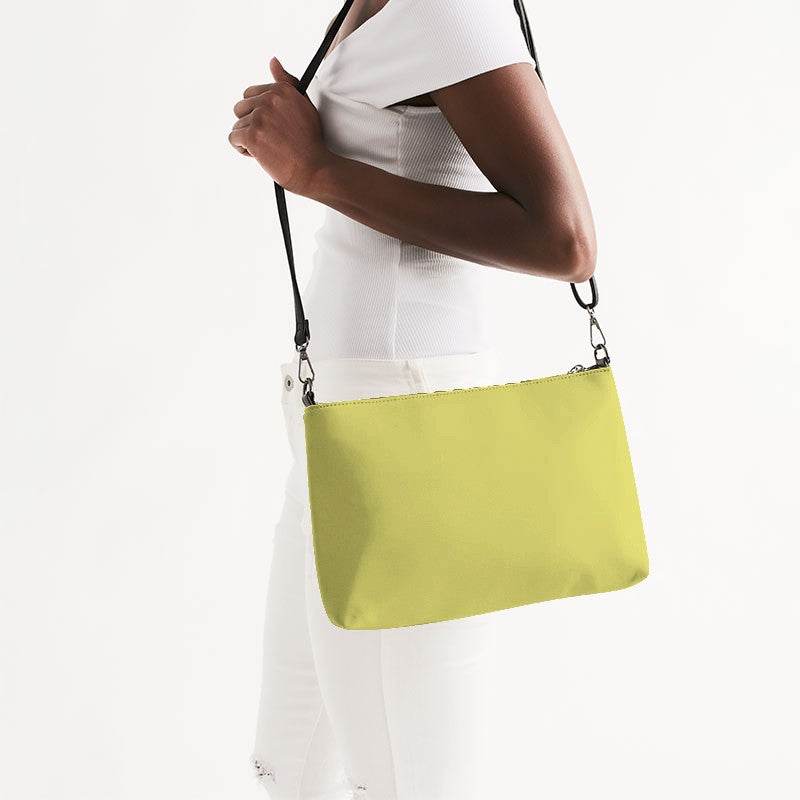 Medium-Light Medium Yellow Zip Pouch (LY2-ME-ML) - Side CloseUp