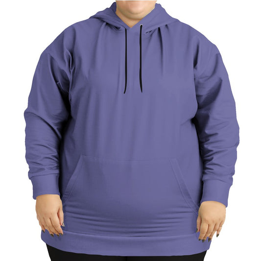 Medium-Light Muted Indigo Hoodie PLUS (PUI2-MU-ML) - Woman Front PLUS