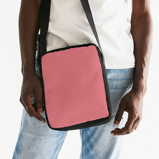 Medium-Light Muted Red Messenger Pouch (RPI2-MU-ML) - Man Front CloseUp