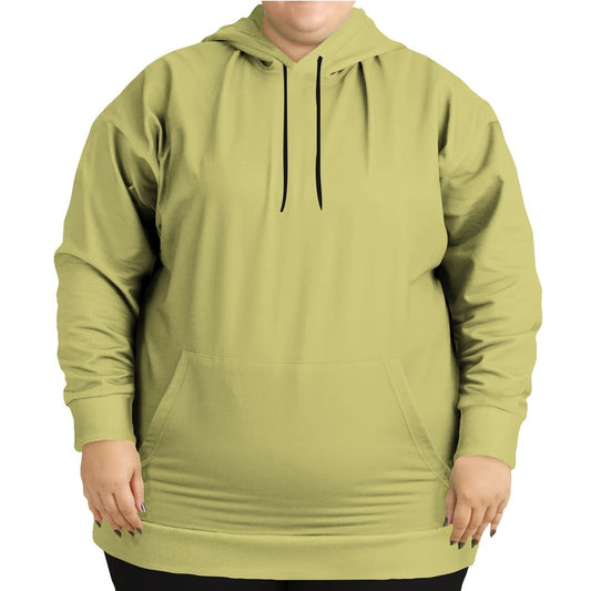 Medium-Light Muted Yellow Hoodie PLUS (LY2-MU-ML) - Woman Front PLUS
