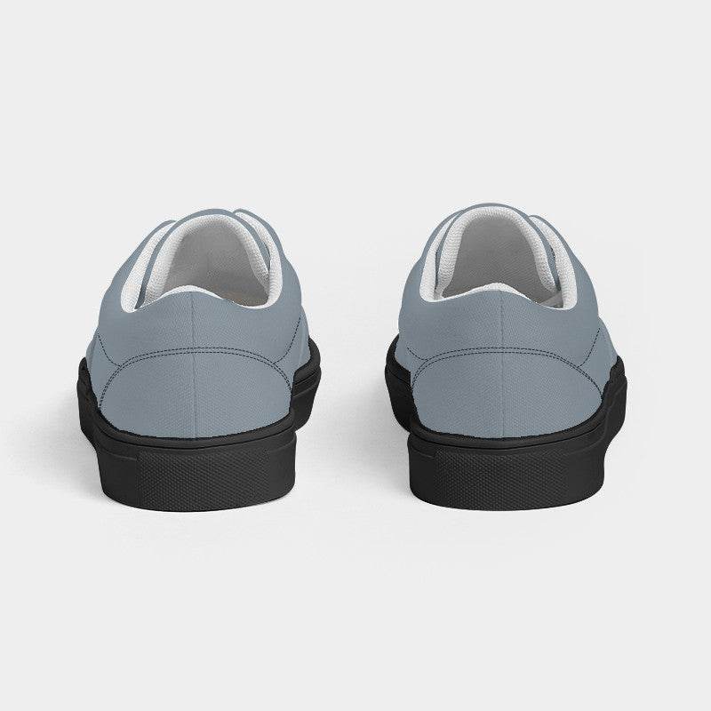 Medium-Light Neutral Blue Women's Canvas Sneakers (B-NE-ML) - Back