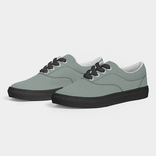 Medium-Light Neutral Green Women's Canvas Sneakers (BGG2-NE-ML) - Side 3