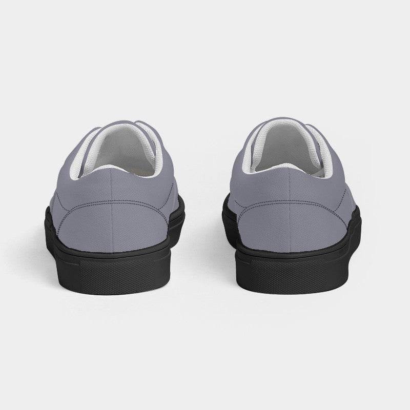 Medium-Light Neutral Indigo Men's Canvas Sneakers (PUI2-NE-ML) - Back