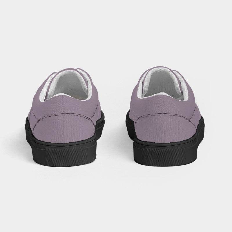 Medium-Light Neutral Magenta Men's Canvas Sneakers (M-NE-ML) - Back