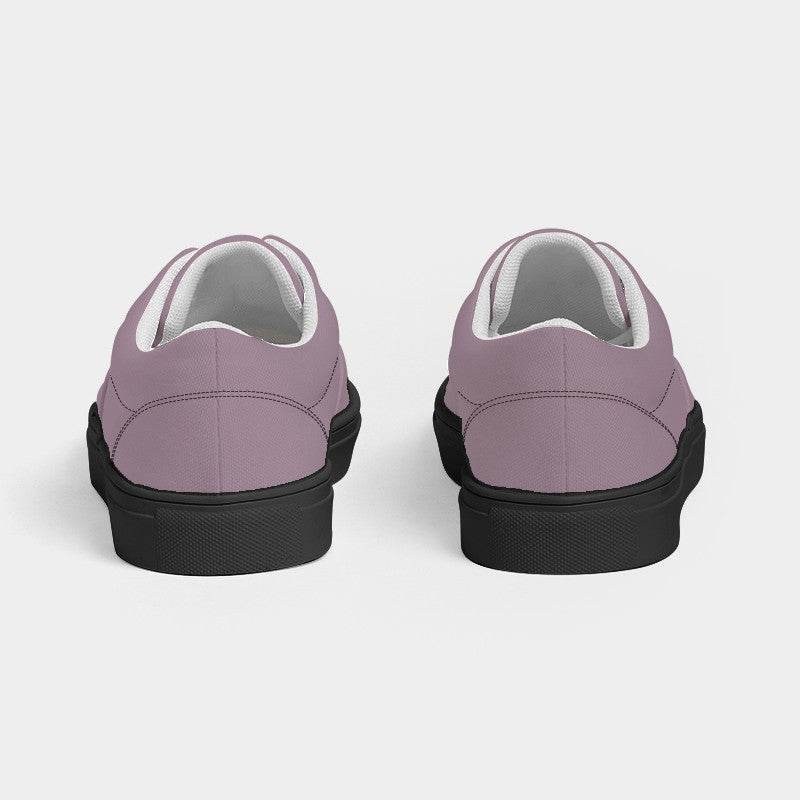 Medium-Light Neutral Magenta Women's Canvas Sneakers (PIM2-NE-ML) - Back