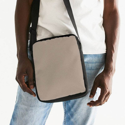 Medium-Light Neutral Orange Messenger Pouch (O-NE-ML) - Man Front CloseUp