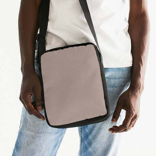 Medium-Light Neutral Orange Messenger Pouch (OR2-NE-ML) - Man Front CloseUp