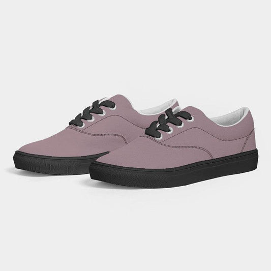 Medium-Light Neutral Pink Women's Canvas Sneakers (PI-NE-ML) - Side 3
