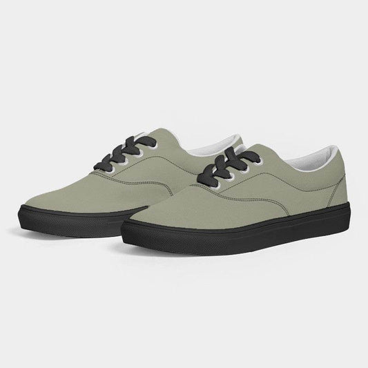 Medium-Light Neutral Yellow Men's Canvas Sneakers (LY2-NE-ML) - Side 3