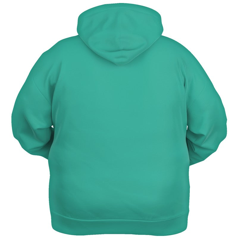 Medium Clear Blue-Green Hoodie PLUS (BG-CL-ME) - Ghost Back PLUS