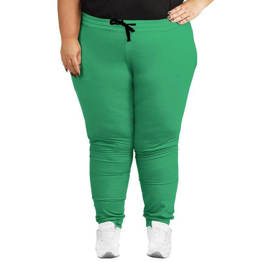 Medium Clear Green Joggers PLUS (BGG3-CL-ME) - Woman Front PLUS