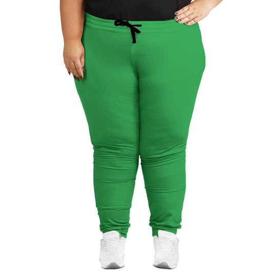 Medium Clear Green Joggers PLUS (G-CL-ME) - Woman Front PLUS