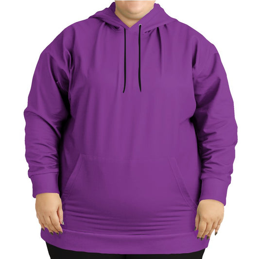 Medium Clear Purple Hoodie PLUS (MPU1-CL-ME) - Woman Front PLUS