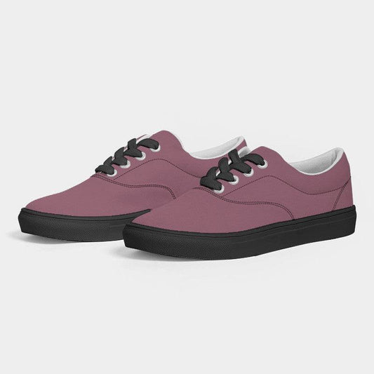 Medium Fully-Muted Pink Men's Canvas Sneakers (PI-FM-ME) - Side 3