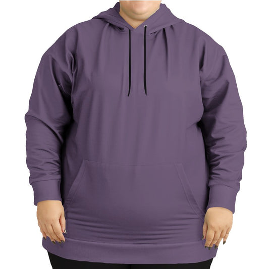 Medium Fully-Muted Purple Hoodie PLUS (MPU2-FM-ME) - Woman Front PLUS
