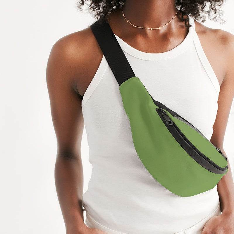 Medium Lime Belt Bag (GL3-ME-ME) - Woman Front CloseUp