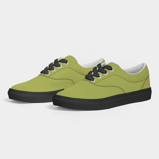 Medium Lime Women's Canvas Sneakers (LY1-ME-ME) - Side 3