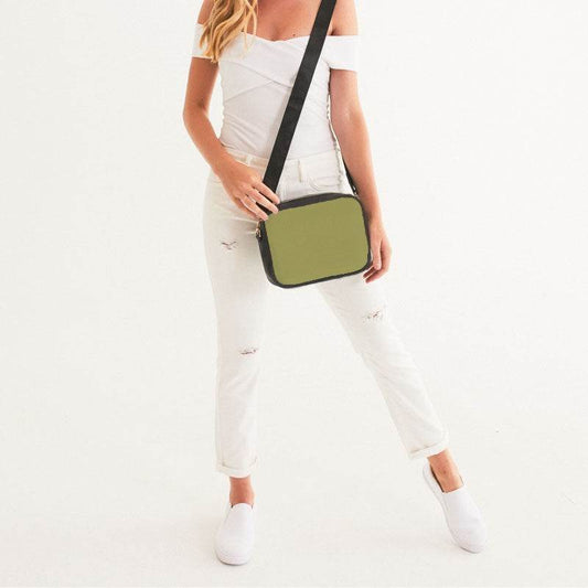 Medium Muted Yellow Crossbody Bag (LY2-MU-ME) - Woman Front
