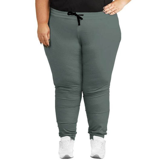 Medium Neutral Blue-Green Joggers PLUS (BG-NE-ME) - Woman Front PLUS