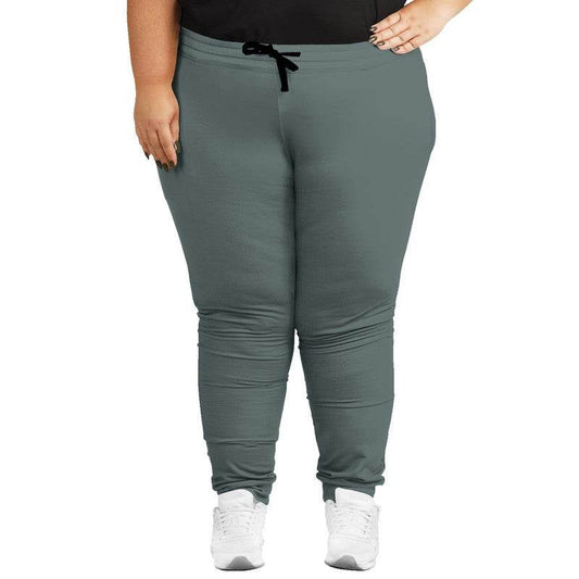 Medium Neutral Blue-Green Joggers PLUS (CBG2-NE-ME) - Woman Front PLUS