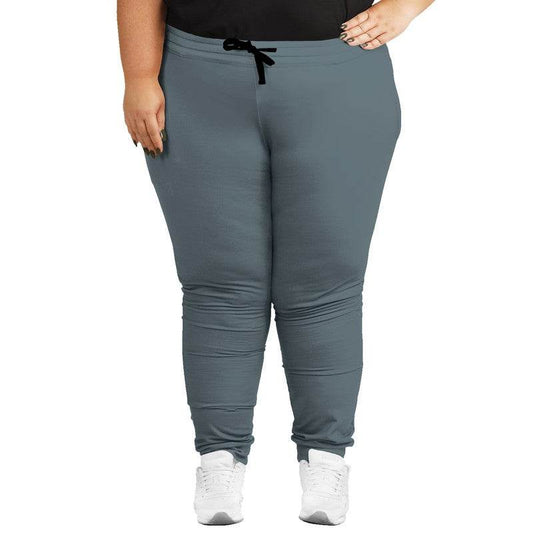 Medium Neutral Cyan Joggers PLUS (BC2-NE-ME) - Woman Front PLUS