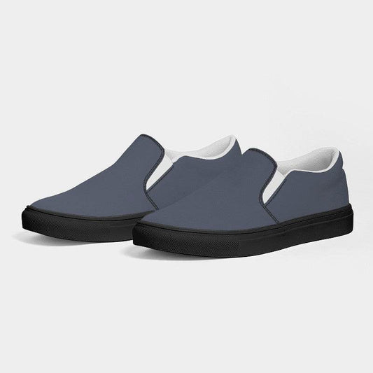 Medium Neutral Indigo Women's Slip-On Canvas Sneakers (I-NE-ME) - Side 3