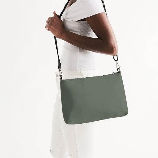 Medium Neutral Lime Zip Pouch (GL2-NE-ME) - Side CloseUp