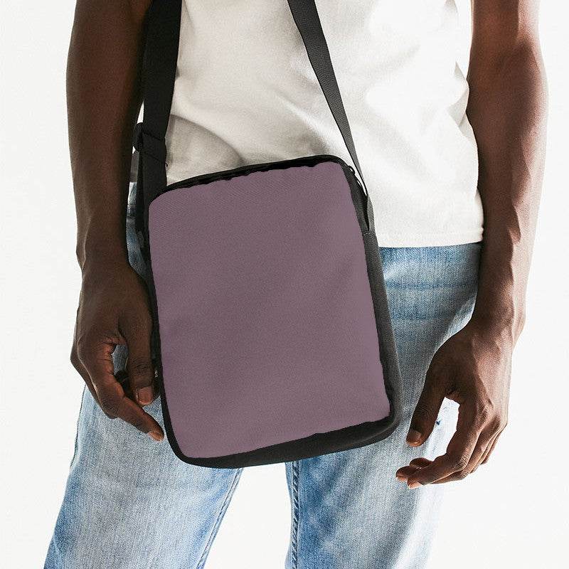 Medium Neutral Magenta Messenger Pouch (PIM2-NE-ME) - Man Front CloseUp
