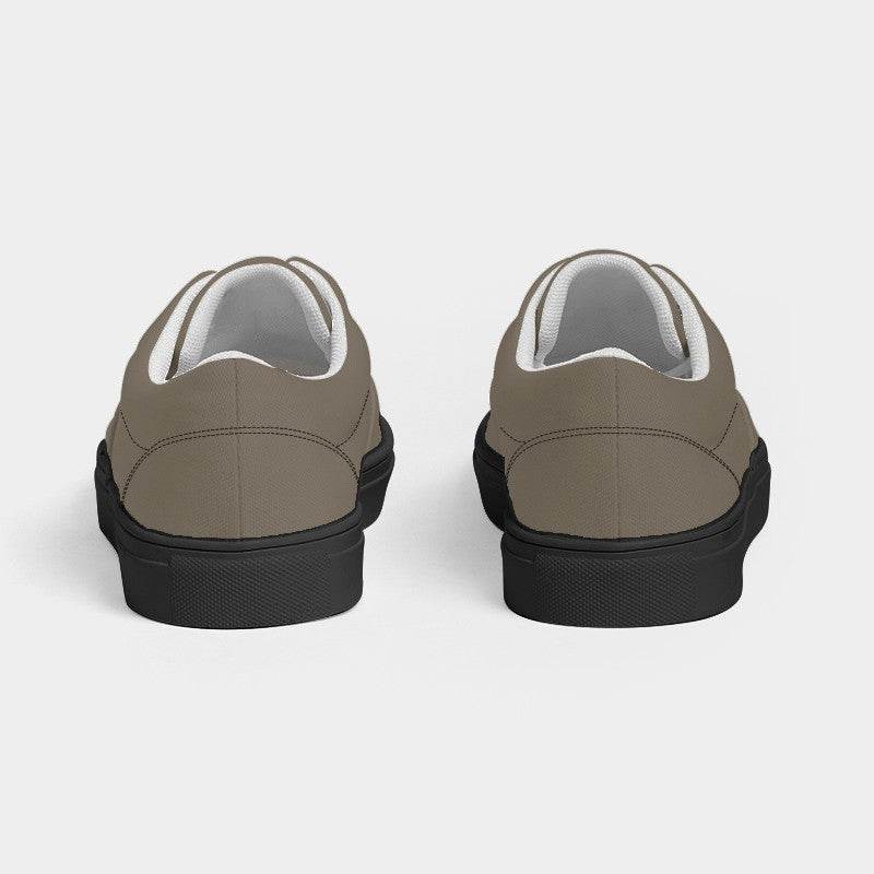 Medium Neutral Orange Women's Canvas Sneakers (YO2-NE-ME) - Back