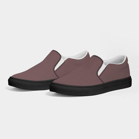 Medium Neutral Red Women's Slip-On Canvas Sneakers (RPI2-NE-ME) - Side 3