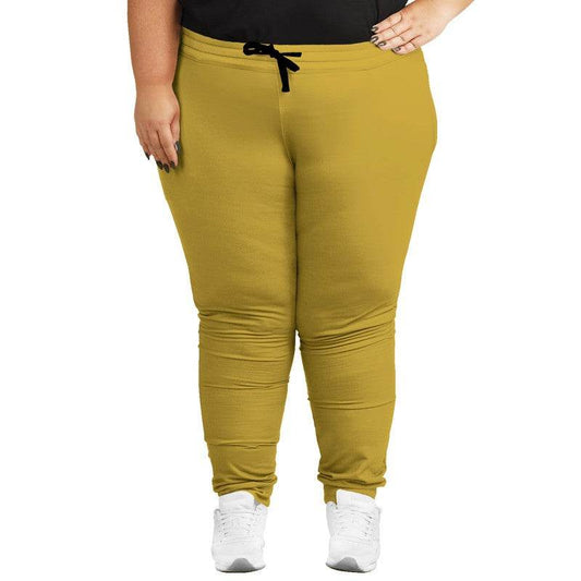 Metallic Gold Joggers PLUS (Y-CL-DE) - Woman Front PLUS