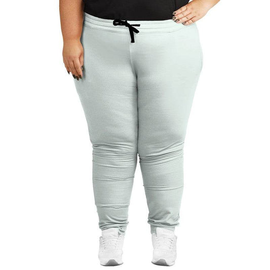 Mint Cream Joggers PLUS (BGG2-NE-LI) - Woman Front PLUS