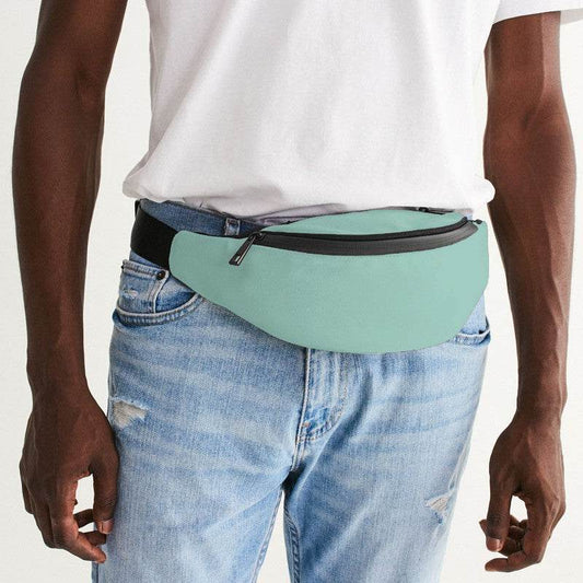 Mint Green Belt Bag (BG-MU-LI) - Man Front CloseUp