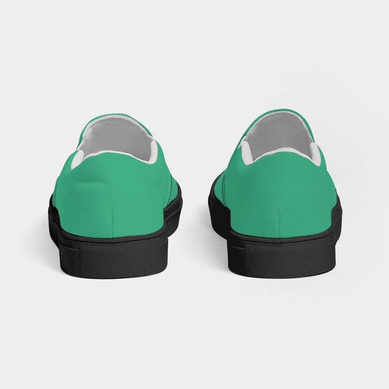 Mint Women's Slip-On Canvas Sneakers (BGG2-CL-ME) - Back