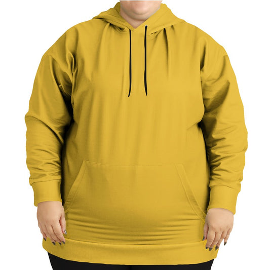 Mustard Hoodie PLUS (Y-CL-ME) - Woman Front PLUS