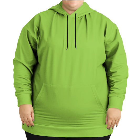 Neon Green Hoodie PLUS (GL3-BR-ME) - Woman Front PLUS